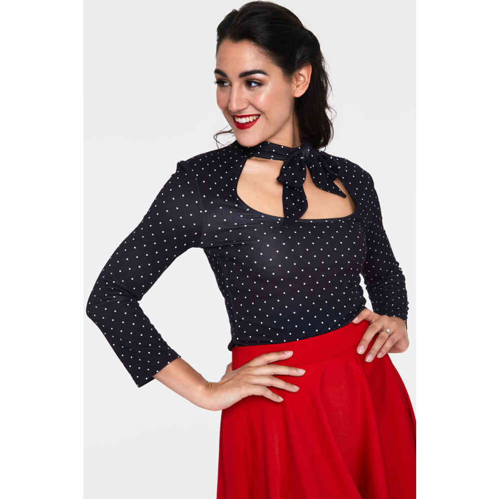 Voodoo Vixen - Gail Longsleeve top - Black